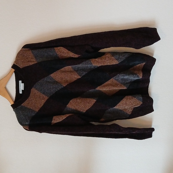 Vintage Knightsbridge Chenille Argyle Sweater - Picture 1 of 4